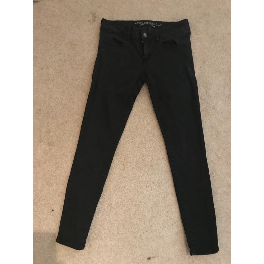 American Eagle Black Denim Jeggings